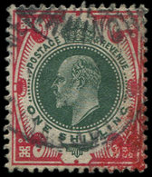 GRANDE BRETAGNE 117 : 1s. Rouge Carminé Et Vert, Obl., TB - Used Stamps