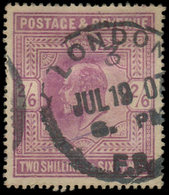 GRANDE BRETAGNE 118 : 2/6 Violet, Obl., TB - Used Stamps