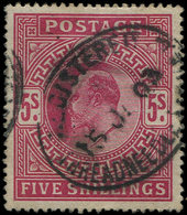 GRANDE BRETAGNE 119 : 5s. Rouge Carminé, Obl., TB - Used Stamps