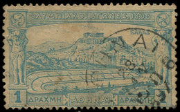 GRECE 109 : 1d. Bleu, Obl., TB - Used Stamps