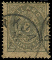 ISLANDE 7 : 6a. Gris, Obl., TB - Used Stamps