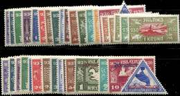 * ISLANDE 123/37, PA 3/8 Et Service 44/58A : Millénaire Du Parlement, TB - Used Stamps