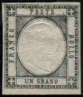 (*) ITALIE (ANCIENS ETATS) DEUX SICILES 12 : 1g. Noir, TB - Nápoles