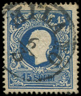 ITALIE (ANCIENS ETATS) LOMBARDO-VENETIE 15 : 15s. Bleu, Obl., TB - Lombardy-Venetia