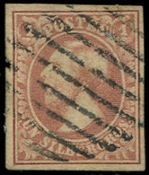 LUXEMBOURG 2 : 1s. Brun-rouge, Obl., TB - 1852 Guillermo III