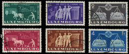 LUXEMBOURG 443/48 : L'Europe Unie, La Série Obl., TB - 1852 Guillermo III