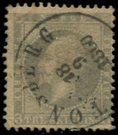 NORVEGE 3 : 3s. Violet-gris, Obl., TB - Used Stamps