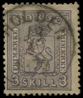 NORVEGE 13 : 3s. Violet, Obl., TB - Used Stamps