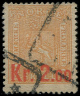 NORVEGE 62 : 2k. Sur 2s. Orange, Obl., TB - Used Stamps