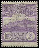 ** SAINT MARIN 44 : 2l. Violet, Mont Titau, TTB - Unused Stamps