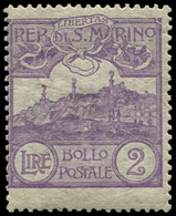 * SAINT MARIN 44 : 2l. Violet, Mont Titau, TB - Unused Stamps