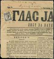 SERBIE 26 : 2p. Noir Obl. Càd Sur Grand Fragt De Journal Du 21/4/74, Rare Et TB. S - Serbia