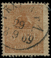 SUEDE 12 : 3ö. Bistre, Obl., TB - Used Stamps