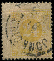 SUEDE 22 : 24ö. Jaune, Obl., TB - Used Stamps