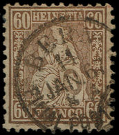 SUISSE 40 : 60c. Bronze, Obl., TB - 1843-1852 Kantonalmarken Und Bundesmarken