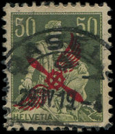 SUISSE PA 2 : 50c. Vert Et Vert Clair, Obl., TB - Used Stamps