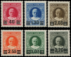 * VATICAN 60/65 : La Série Surchargée, TB. C - Unused Stamps