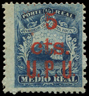 * COSTA RICA 9 : 5c. Sur 1/2r. Bleu, TB - Costa Rica
