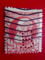 BELGIQUE BELGIE Stamp Europe Europa Timbre-Perforés Perforé Perforés Perfin Perfins Perforated Perforation B - 1934-51