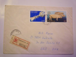 2019 (52)  LETTRE REC Au Départ De  WARSZAWA 34  à Destination De  UMKIRCH   1975   - Storia Postale