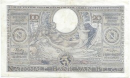 Banque Nationale De Belgique/ 100 Francs - 20 Belgas/ 1938       BILL137ter - 100 Frank & 100 Frank-20 Belgas