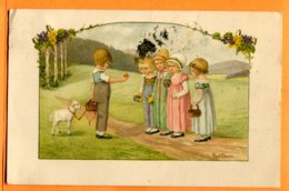 VAL126, Enfant, Mouton, Brebis, Agneau, 1323, Fantaisie, Circulée 1926 - Ebner, Pauli