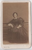 CDV Photo Originale XIXème Album Famille Davy CHERBOURG Femme Par Gallot Cdv 2589 - Old (before 1900)