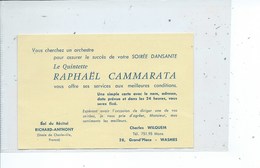 Wasmes Carte ( Format Carte De Visite ) Publicitaire - Colfontaine