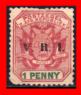 SUID AFRICA SELLO AÑO 1900 1 PENNY SUDÁFRICA TRANSVAAL - Timbres De Service