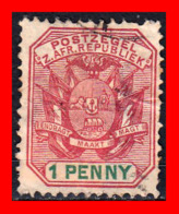 SUID AFRICA SELLO AÑO 1900 1 PENNY SUDÁFRICA TRANSVAAL - Dienstmarken