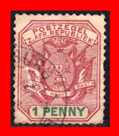 SUID AFRICA SELLO AÑO 1900 1 PENNY SUDÁFRICA TRANSVAAL - Dienstzegels