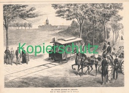 A102 209 1. Elektrische Eisenbahn Der Welt 1 Artikel Mit 1 Bild Von 1881 !! - Autres & Non Classés