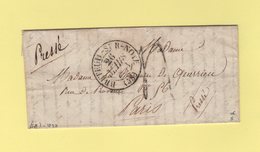 Breteuil Sur Noye - 58 - Oise - 26 Mars 1833 - Taxe Tampon - Correspondance Incomplete - 1801-1848: Vorläufer XIX