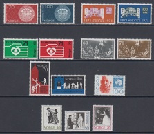 1971 ** Norway (sans Charn., MNH, Postfrish) Complete Yv 575/88  Mi 619/32 NHK 666/79 (14v) - Volledig Jaar