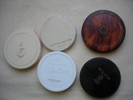 5 Anciennes Recharge De Poudrier Et Poudrier PATOU - KLYTIA - COTY - VICHY - GEMEY - - Beauty Products