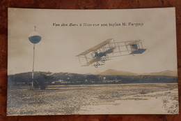 NICE (06) - VAN DEN BORN A NICE SUR SON BIPLAN H. FARMAN - Aeronáutica - Aeropuerto