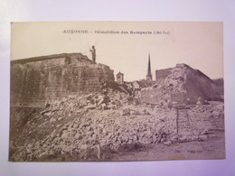 AUXONNE  (Côte D'Or)  :  Démolition Des REMPARTS  (Côté Sud)  1917   XXX - Auxonne