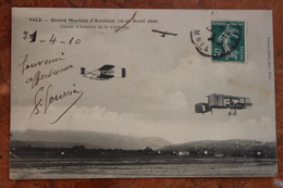 NICE (06) - GRAND MEETING D'AVIATION 1910 - CHAMP D'AVIATION DE LA CALIFORNIE - Transport (air) - Airport