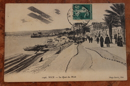 NICE (06) - LE QUAI DU MIDI- AVION - Luchtvaart - Luchthaven