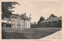 Rare Cpa St Germain Sur Ille Le Chateau Du Verger Au Coq - Saint-Germain-sur-Ille