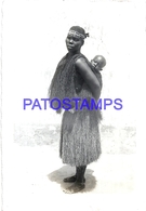 106559 AFRICA GUINEA PORTUGUESA COSTUMES WOMAN AND BABY PHOTO NO POSTAL POSTCARD - Guinea Bissau