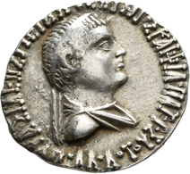 Baktrien: Apollodotos II. Ca. 80-65 V. Chr.: Tetradrachme 74-65 V. Chr., Av: Belorbeertes Und Drappi - Griechische Münzen