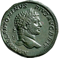 Caracalla (196 - 198 - 217): Caracalla 198-217: AE - Sesterz, (Orichalcum), Rom 211-213, VS: M AVREL - Die Severische Dynastie (193 / 235)