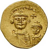 Heraclius (608 - 610 - 641): Heraclius 610-641: Gold-Solidus, Constantinopel, 4,42 G, Sommer 11.6, S - Sonstige & Ohne Zuordnung