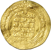 Samaniden: Nuh II. Bin Mansur I. AH 365-387 / AD 976- 997:  Golddinar AH 377-Nishabur-; 5,2 G, Fast - Islamic