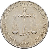 Britisch Westafrika: Mombasa: Rupie 1888, KM #5, Vorzüglich. - Kolonies