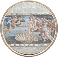 Cook Inseln: MASTERPIECES OF ART: Die Geburt Der Venus Von Sandro Botticelli, 20 Dollars 2008, 3 OZ - Cookinseln