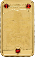 Cook Inseln - Anlagegold: 25 Dollars 2010 Turiner Grabtuch (Shroud Of Turin), 4 G 999/1000 Gold, 3 S - Cookinseln