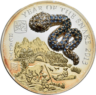 Ruanda: Set 3 X 500 Francs FRW 2013: Jahr Der Schlange (Year Of The Snake). 3 X 25 G Silbermünzen, V - Rwanda