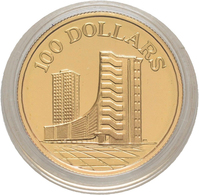 Singapur - Anlagegold: 100 Dollars 1975, 10th Anniversary Republic Of Singapore, Gold 900/1000, 6 G, - Singapour